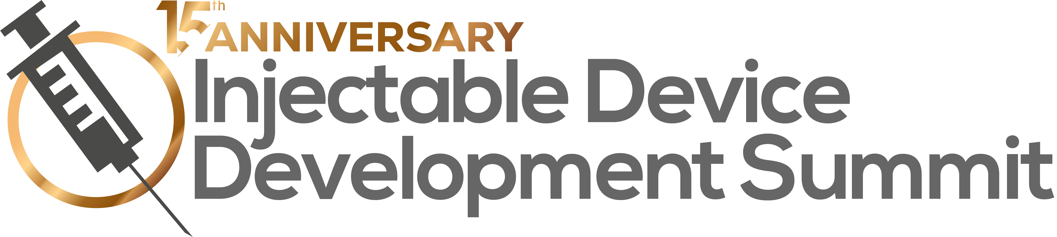 HW250507 60803 15th Anniversary Injectable Device Development Summit Logo COL